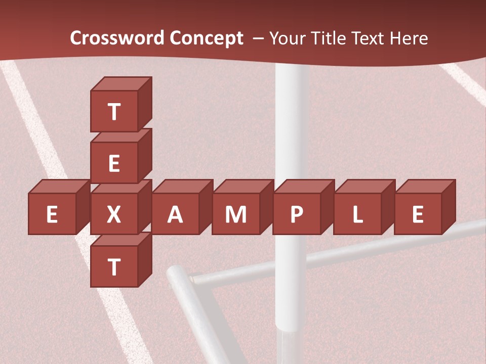 Athletics - Hurdle Close Up PowerPoint Template