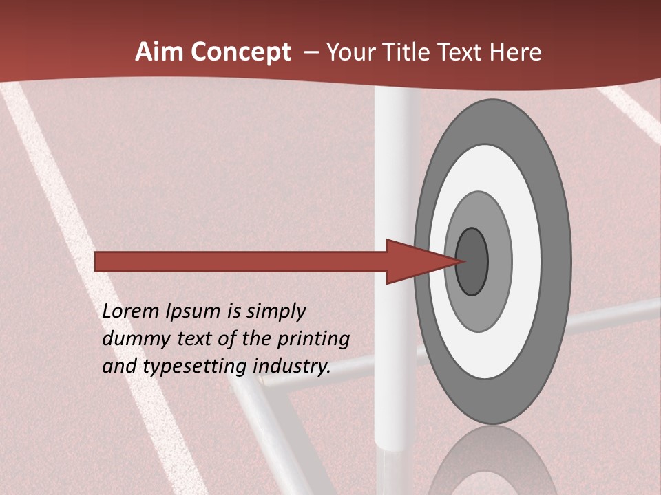 Athletics - Hurdle Close Up PowerPoint Template