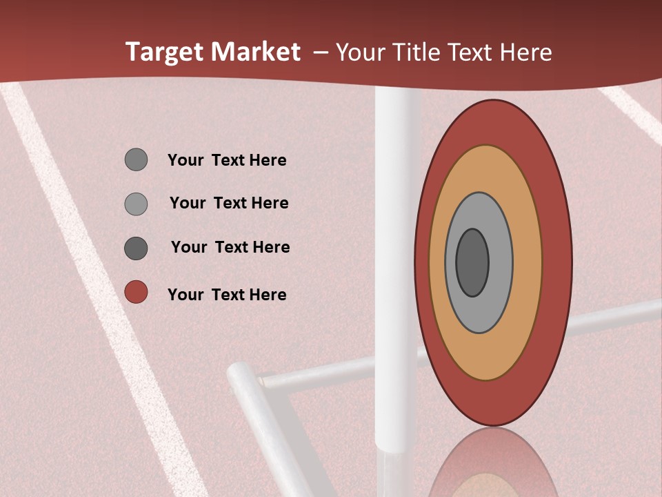 Athletics - Hurdle Close Up PowerPoint Template