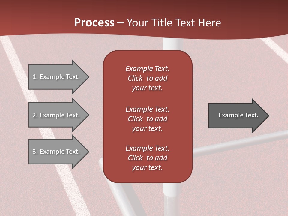 Athletics - Hurdle Close Up PowerPoint Template