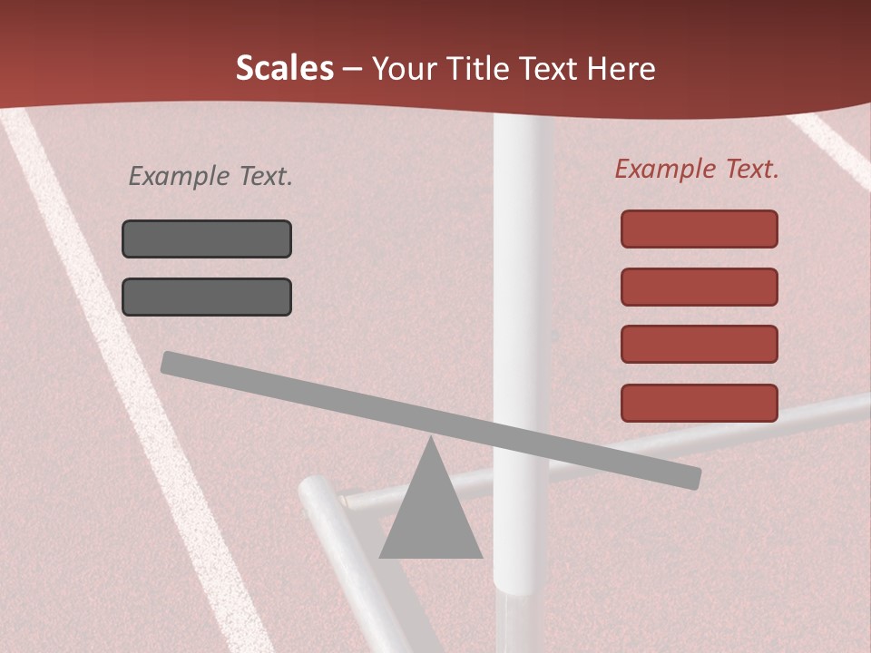 Athletics - Hurdle Close Up PowerPoint Template