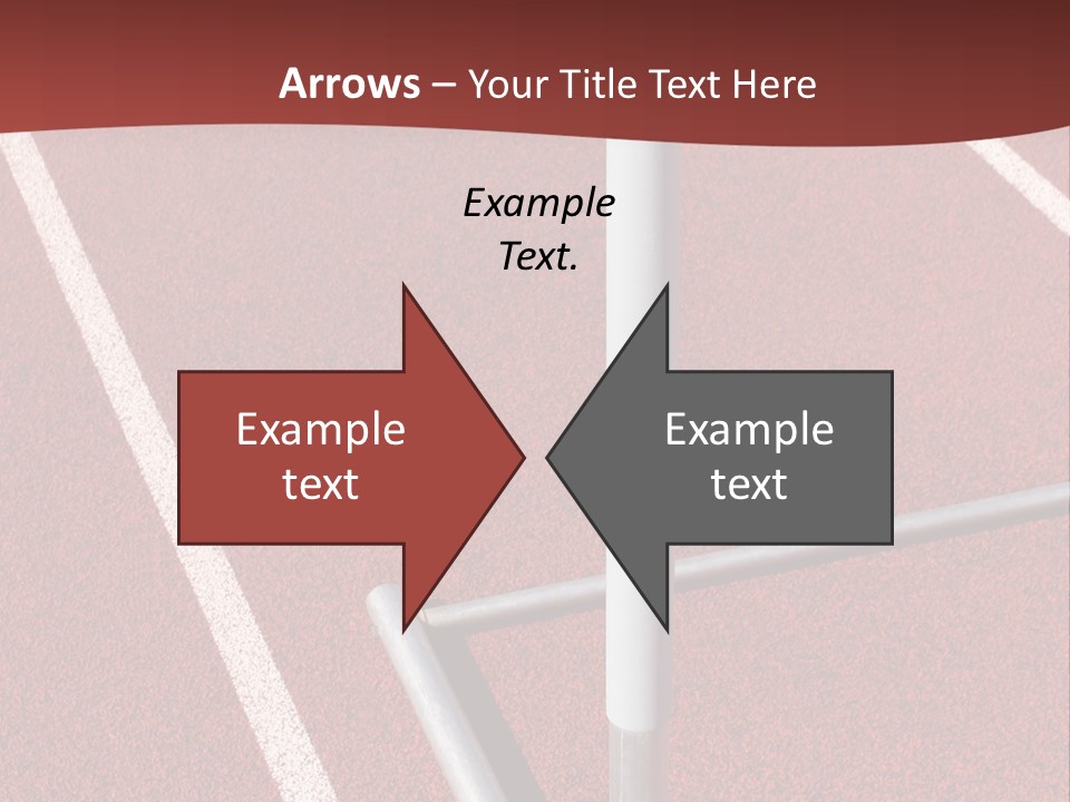 Athletics - Hurdle Close Up PowerPoint Template