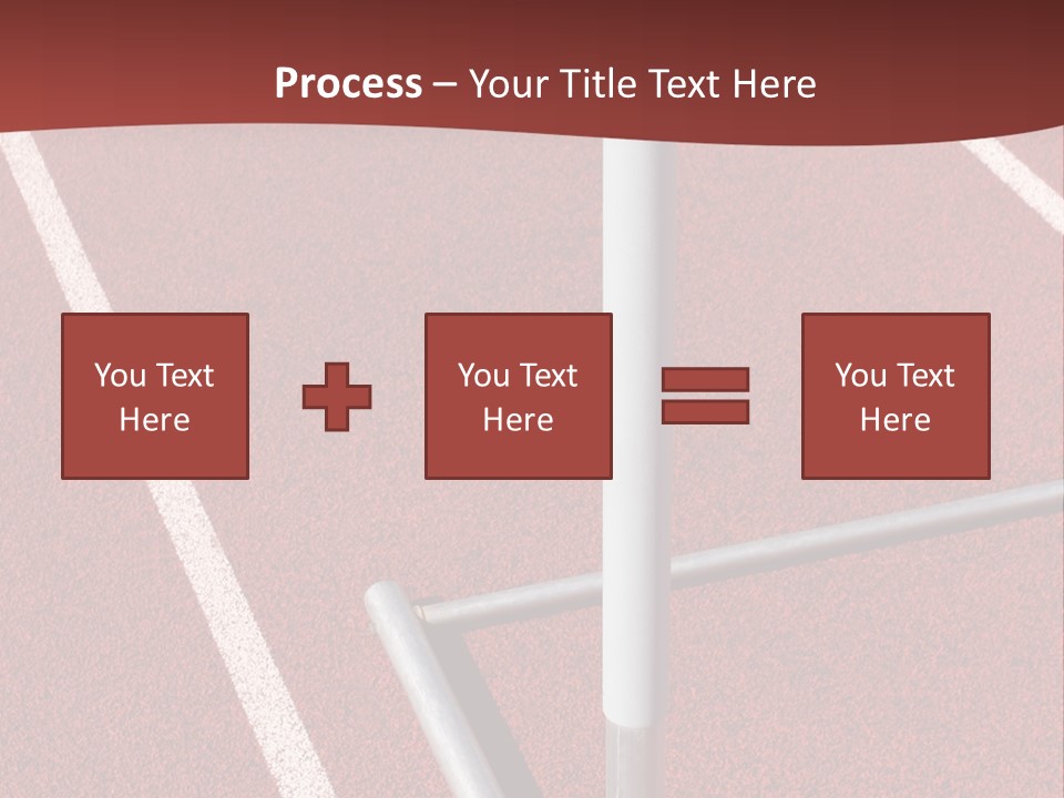 Athletics - Hurdle Close Up PowerPoint Template