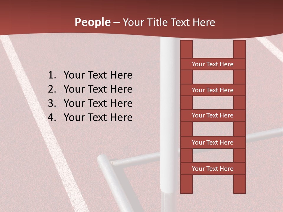 Athletics - Hurdle Close Up PowerPoint Template