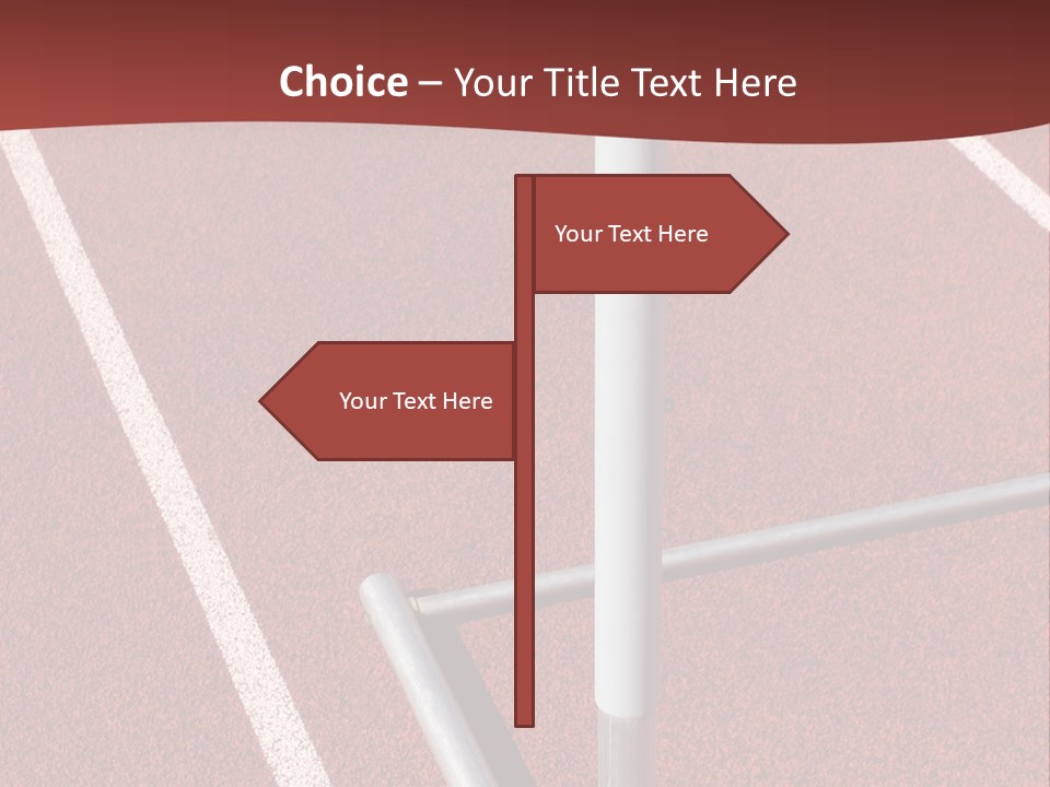 Athletics - Hurdle Close Up PowerPoint Template