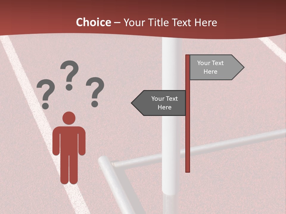 Athletics - Hurdle Close Up PowerPoint Template