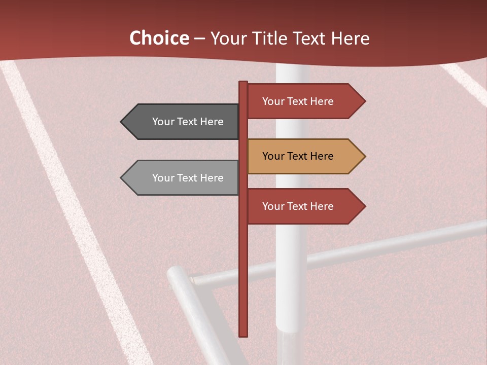 Athletics - Hurdle Close Up PowerPoint Template