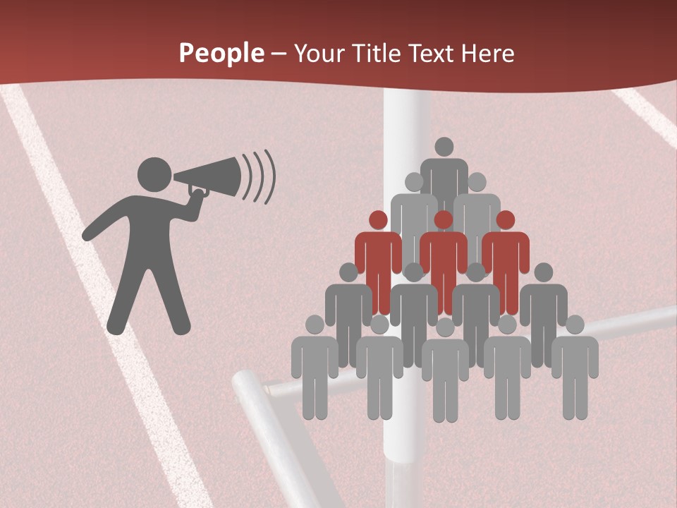 Athletics - Hurdle Close Up PowerPoint Template