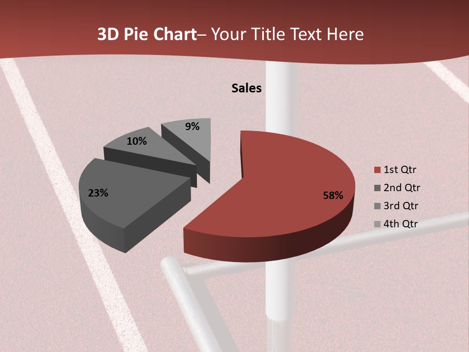 Athletics - Hurdle Close Up PowerPoint Template