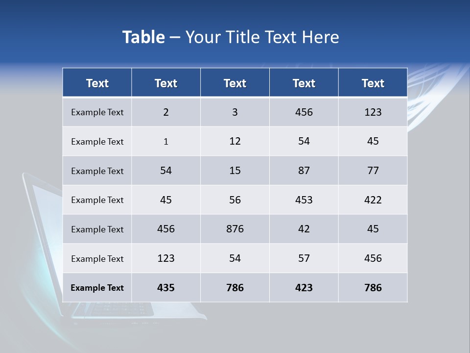Laptop PowerPoint Template