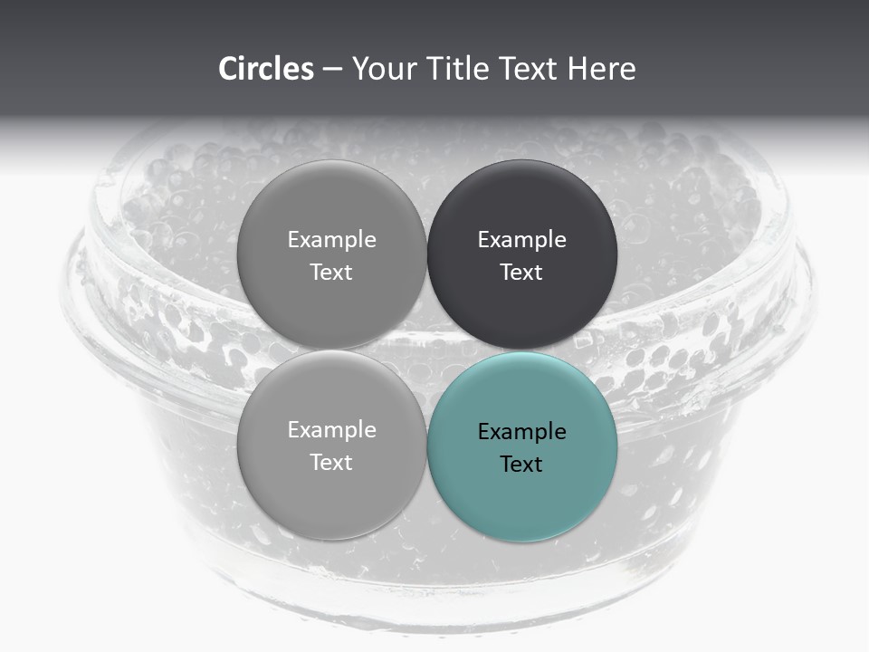 Black Caviar In A Glass Jar On A White Background PowerPoint Template