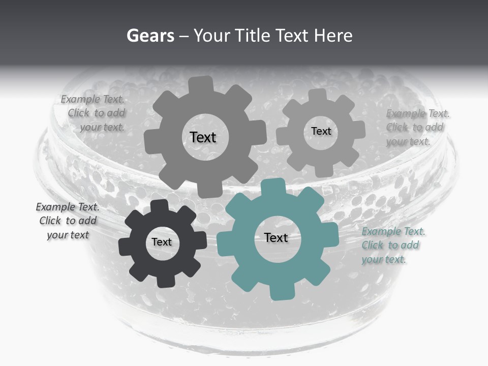 Black Caviar In A Glass Jar On A White Background PowerPoint Template