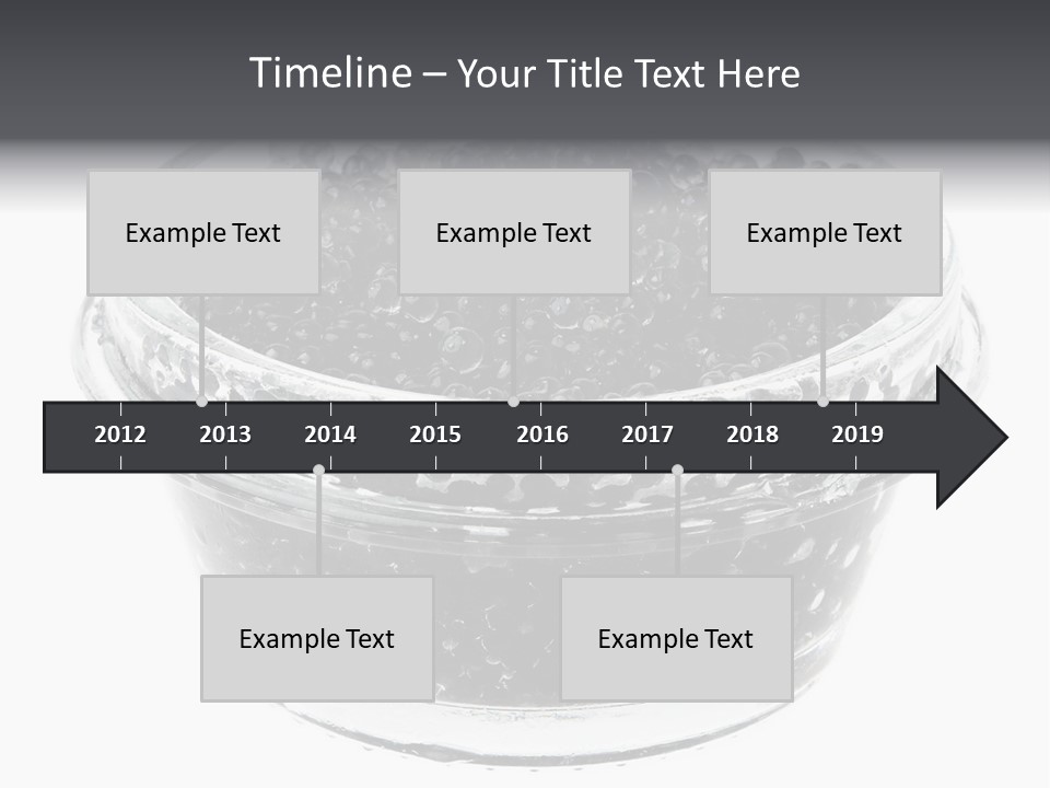 Black Caviar In A Glass Jar On A White Background PowerPoint Template