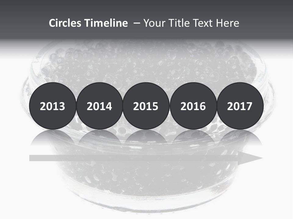 Black Caviar In A Glass Jar On A White Background PowerPoint Template