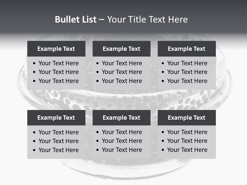 Black Caviar In A Glass Jar On A White Background PowerPoint Template