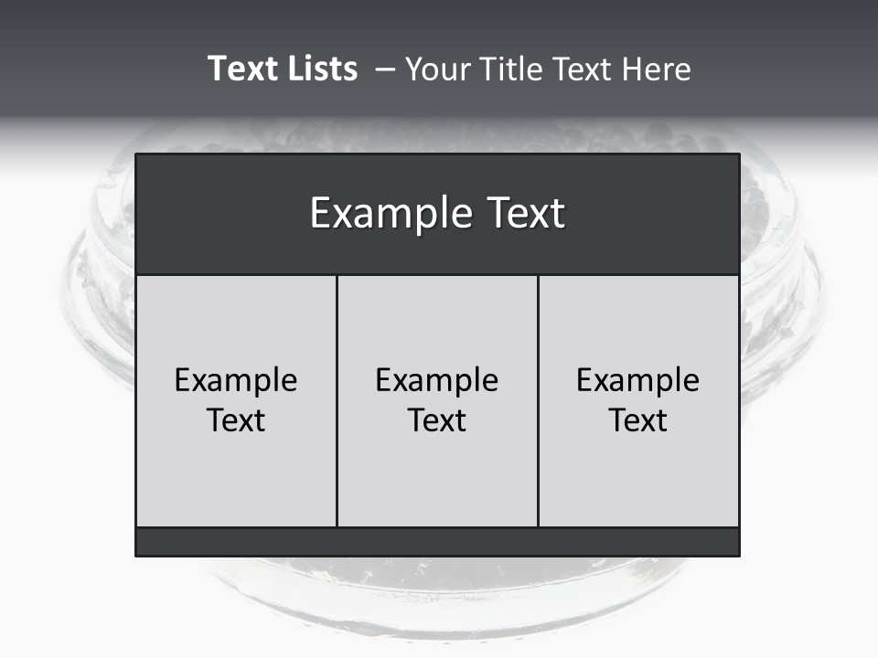 Black Caviar In A Glass Jar On A White Background PowerPoint Template