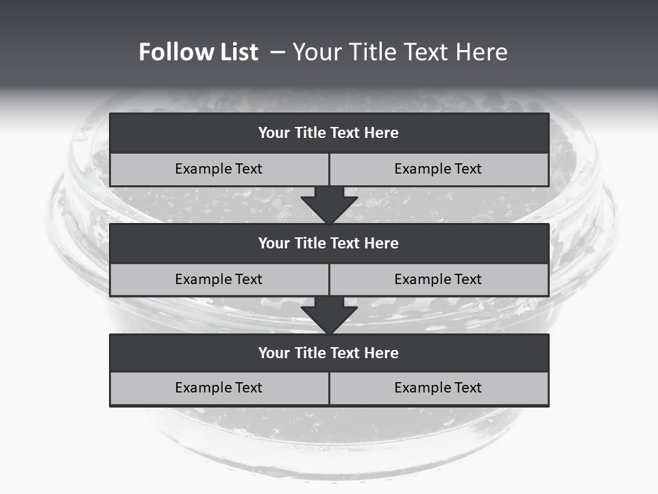 Black Caviar In A Glass Jar On A White Background PowerPoint Template