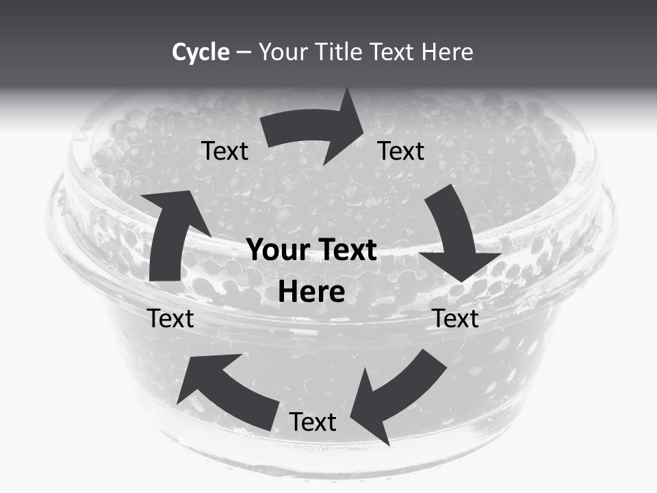 Black Caviar In A Glass Jar On A White Background PowerPoint Template