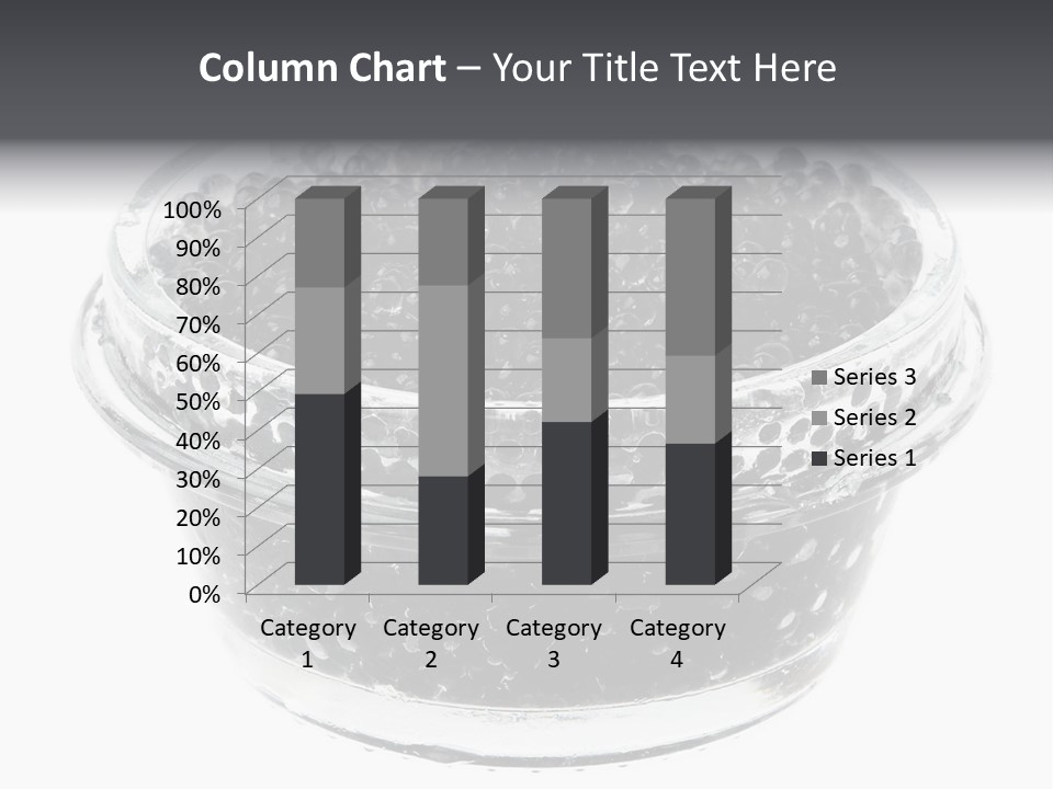 Black Caviar In A Glass Jar On A White Background PowerPoint Template