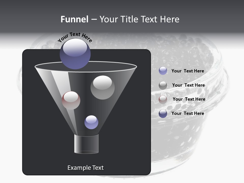 Black Caviar In A Glass Jar On A White Background PowerPoint Template