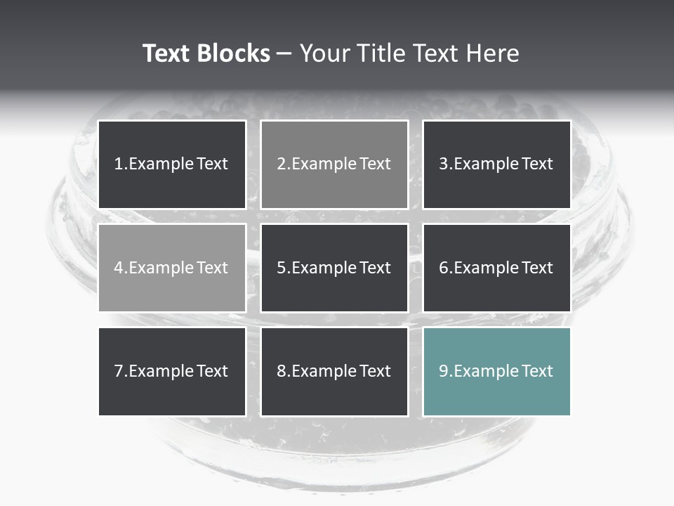 Black Caviar In A Glass Jar On A White Background PowerPoint Template