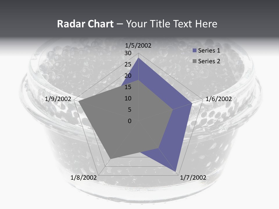 Black Caviar In A Glass Jar On A White Background PowerPoint Template