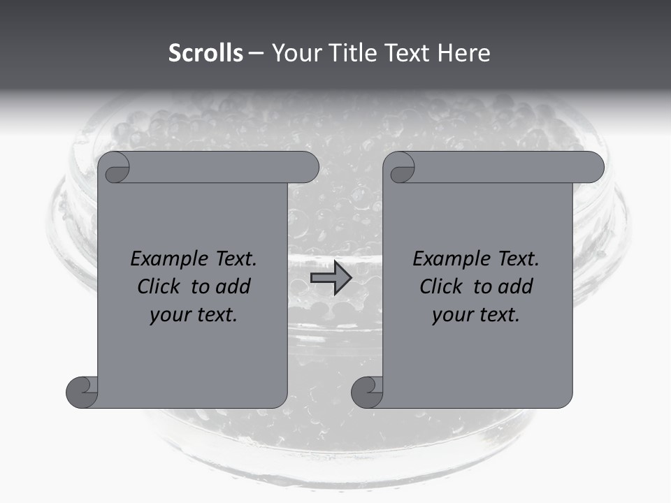 Black Caviar In A Glass Jar On A White Background PowerPoint Template