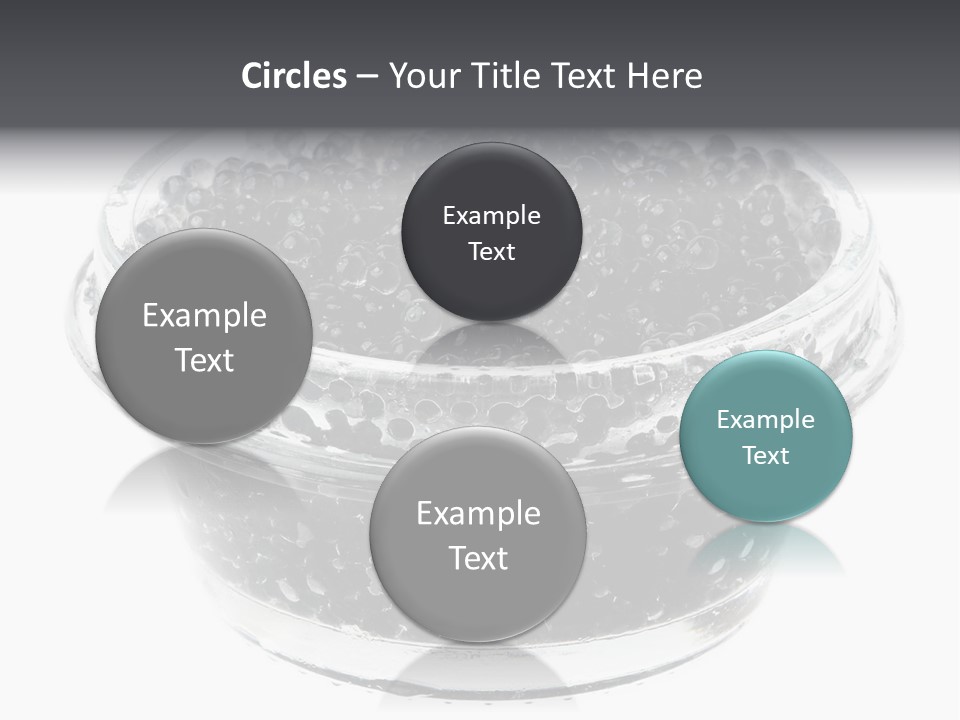 Black Caviar In A Glass Jar On A White Background PowerPoint Template