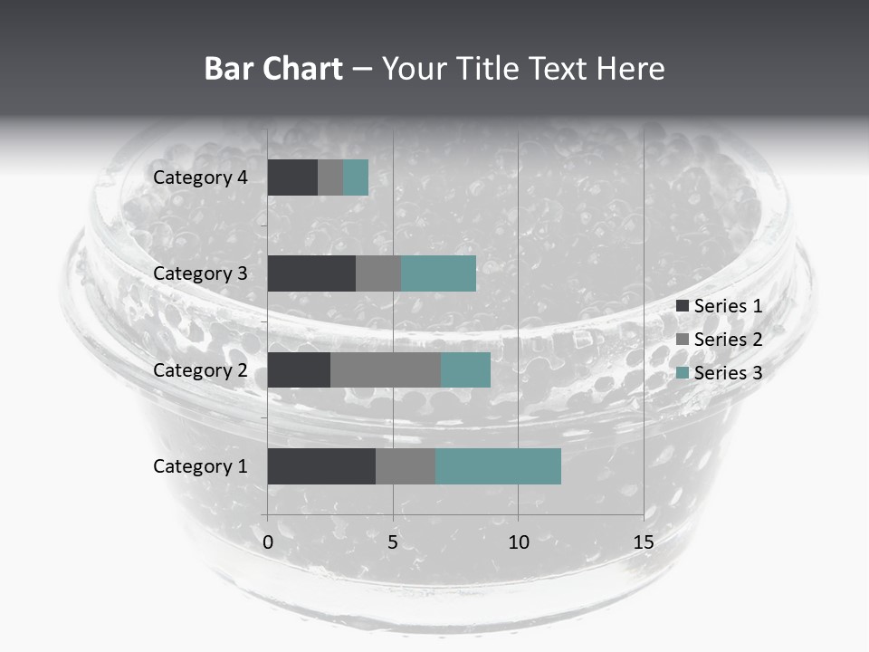 Black Caviar In A Glass Jar On A White Background PowerPoint Template