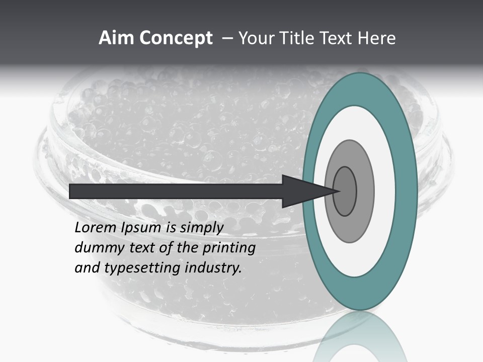 Black Caviar In A Glass Jar On A White Background PowerPoint Template