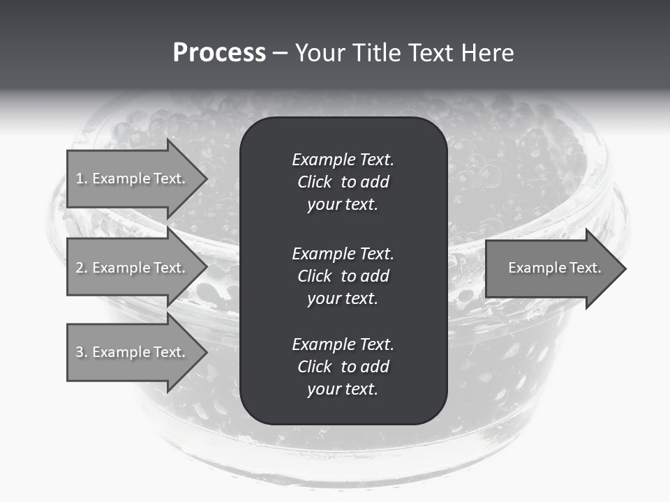 Black Caviar In A Glass Jar On A White Background PowerPoint Template