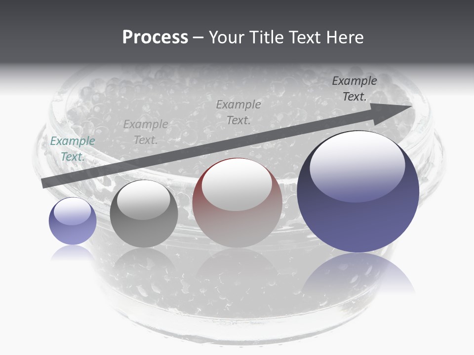 Black Caviar In A Glass Jar On A White Background PowerPoint Template