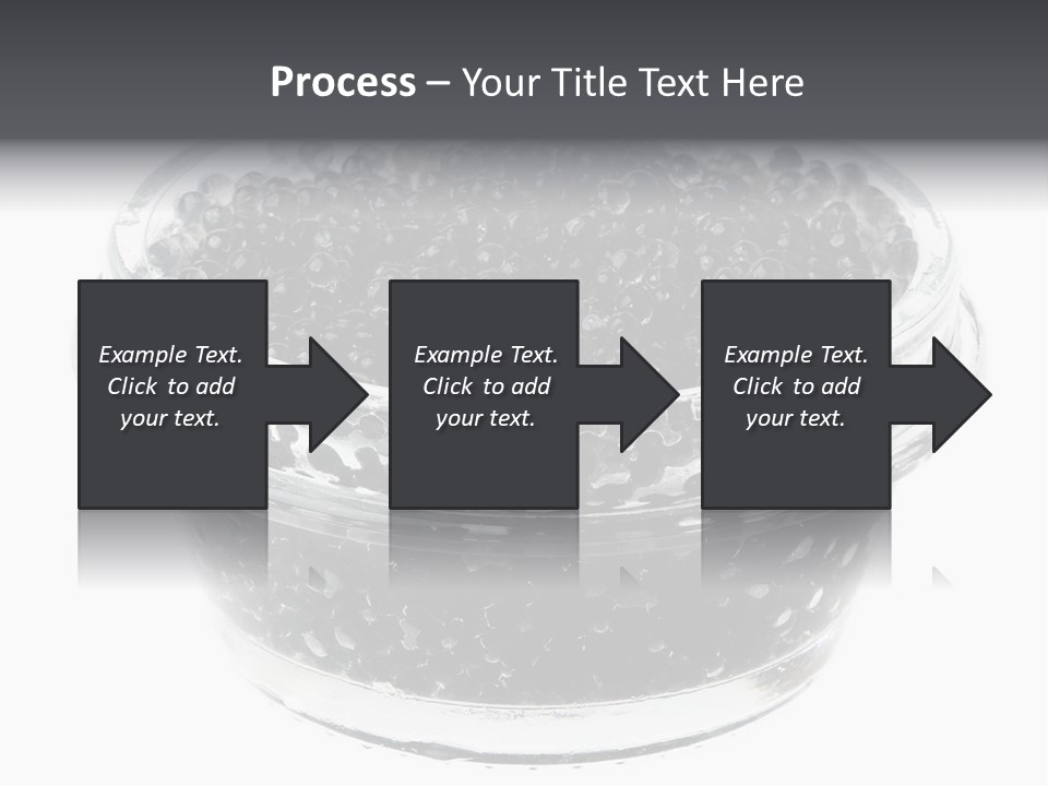 Black Caviar In A Glass Jar On A White Background PowerPoint Template