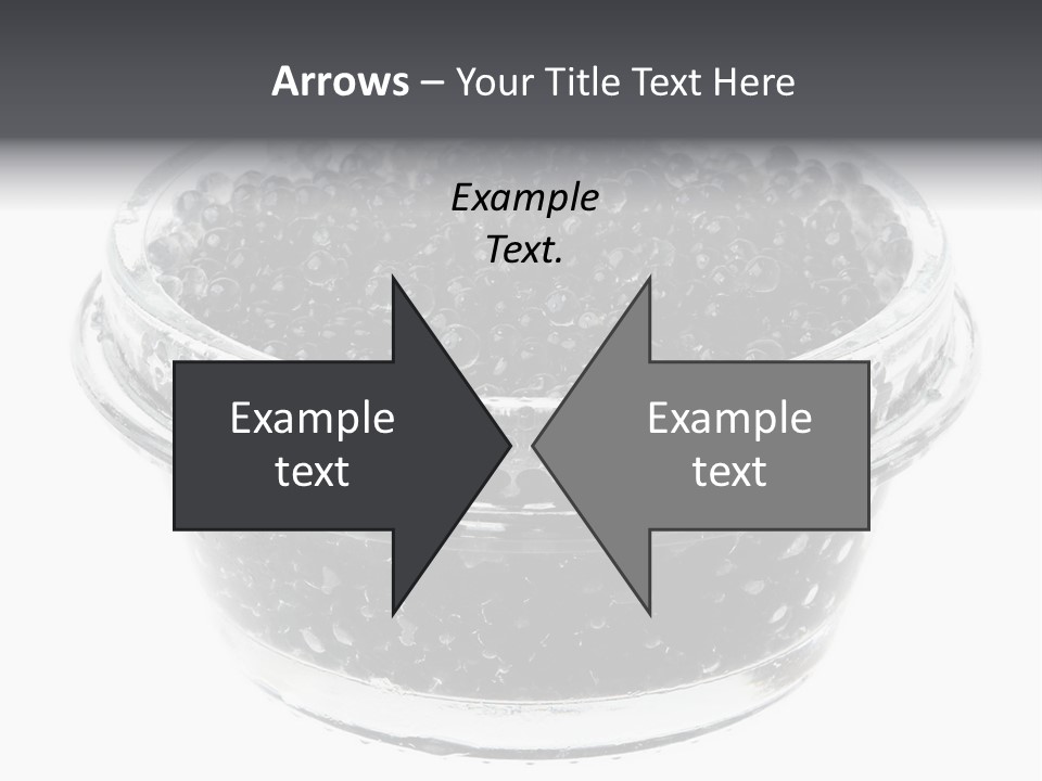 Black Caviar In A Glass Jar On A White Background PowerPoint Template