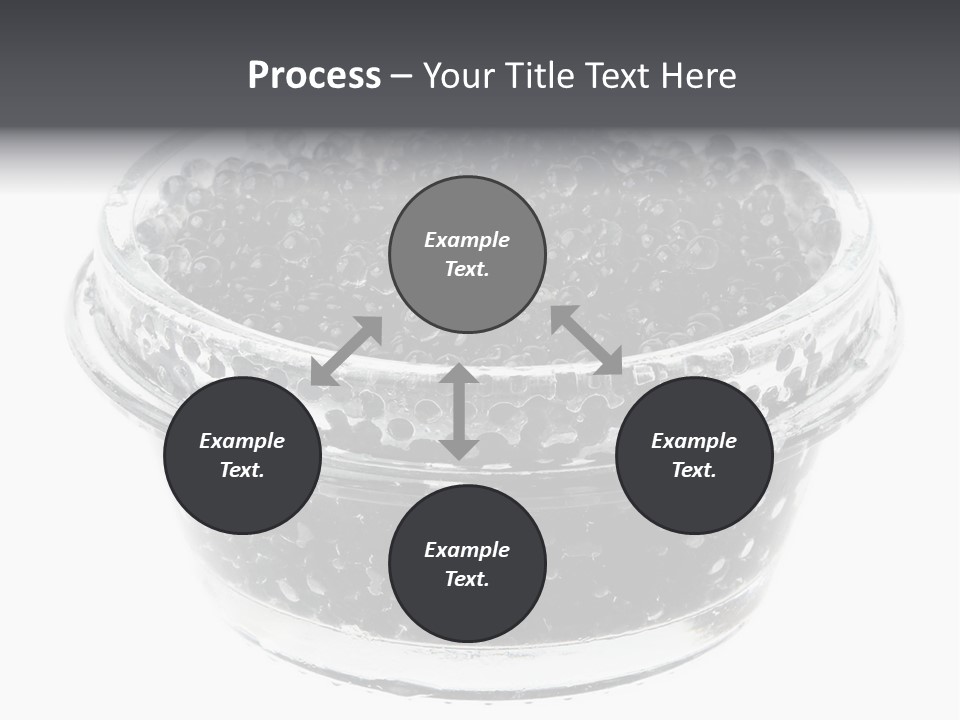 Black Caviar In A Glass Jar On A White Background PowerPoint Template