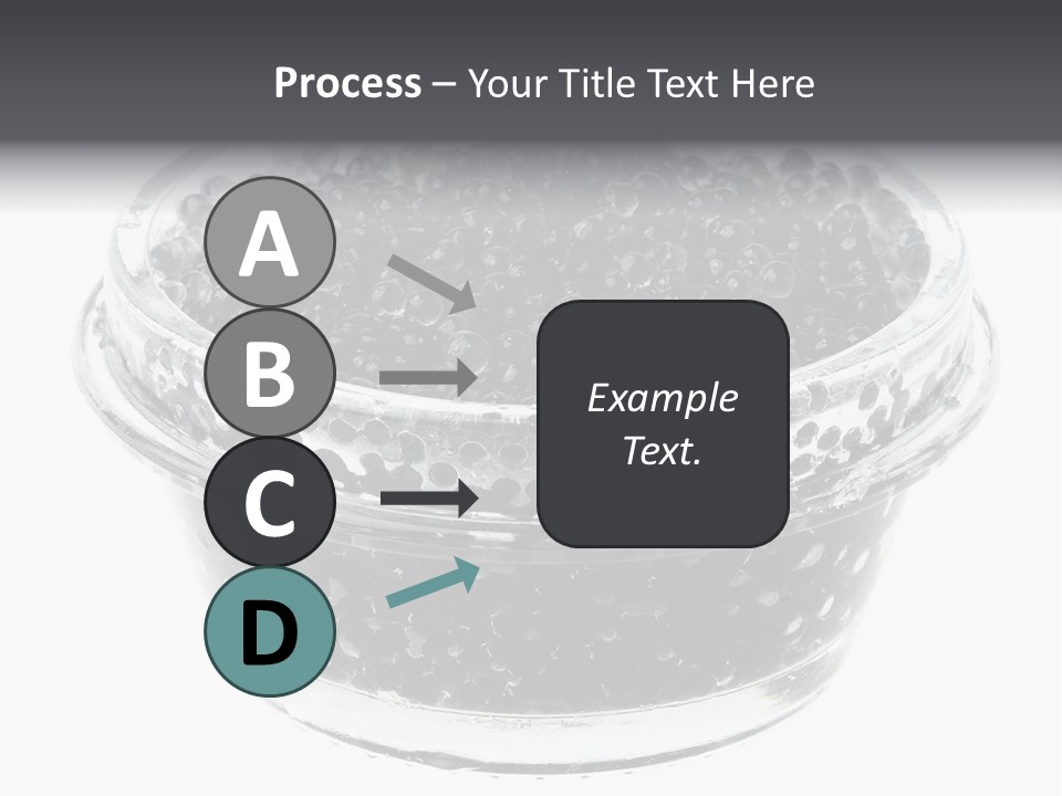 Black Caviar In A Glass Jar On A White Background PowerPoint Template