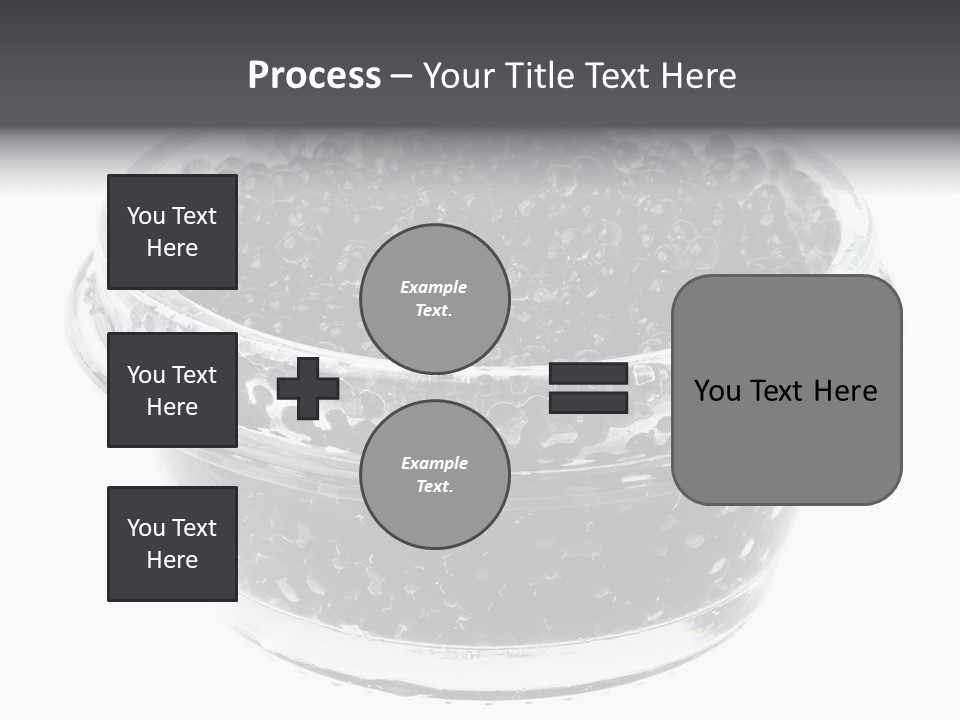 Black Caviar In A Glass Jar On A White Background PowerPoint Template