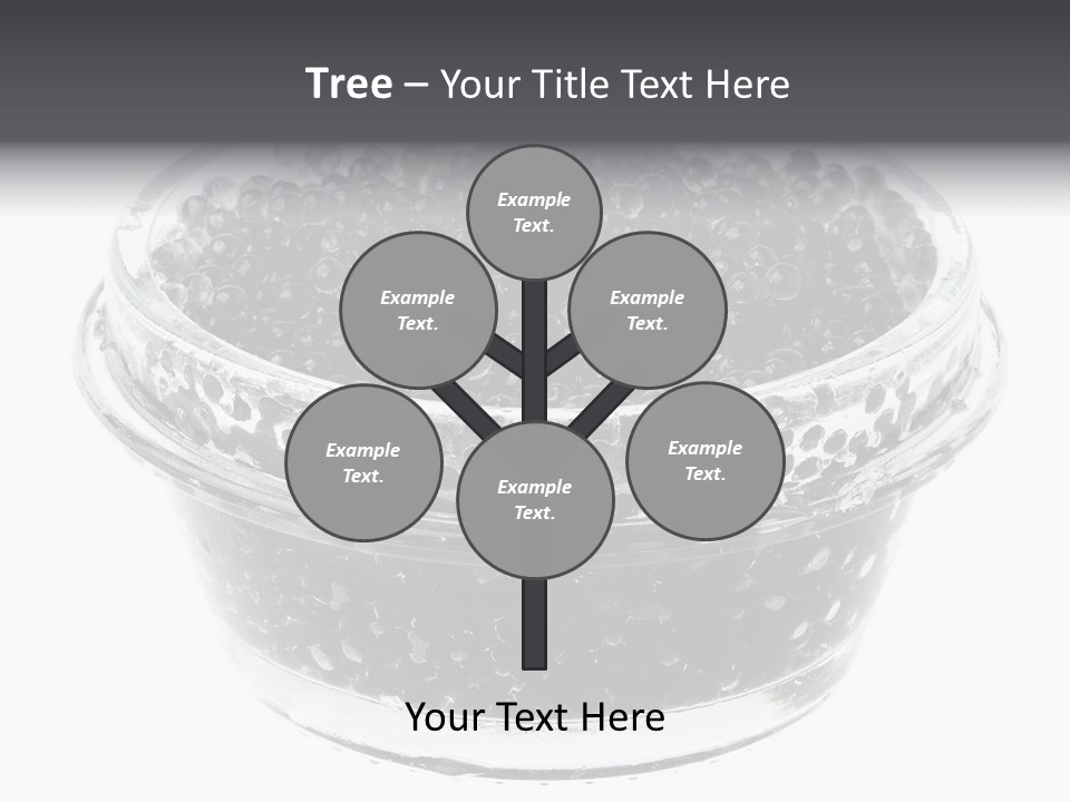 Black Caviar In A Glass Jar On A White Background PowerPoint Template