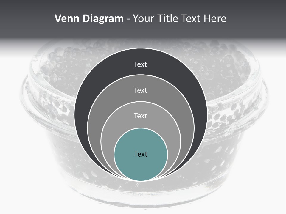 Black Caviar In A Glass Jar On A White Background PowerPoint Template