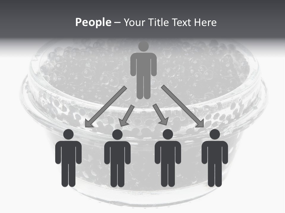 Black Caviar In A Glass Jar On A White Background PowerPoint Template