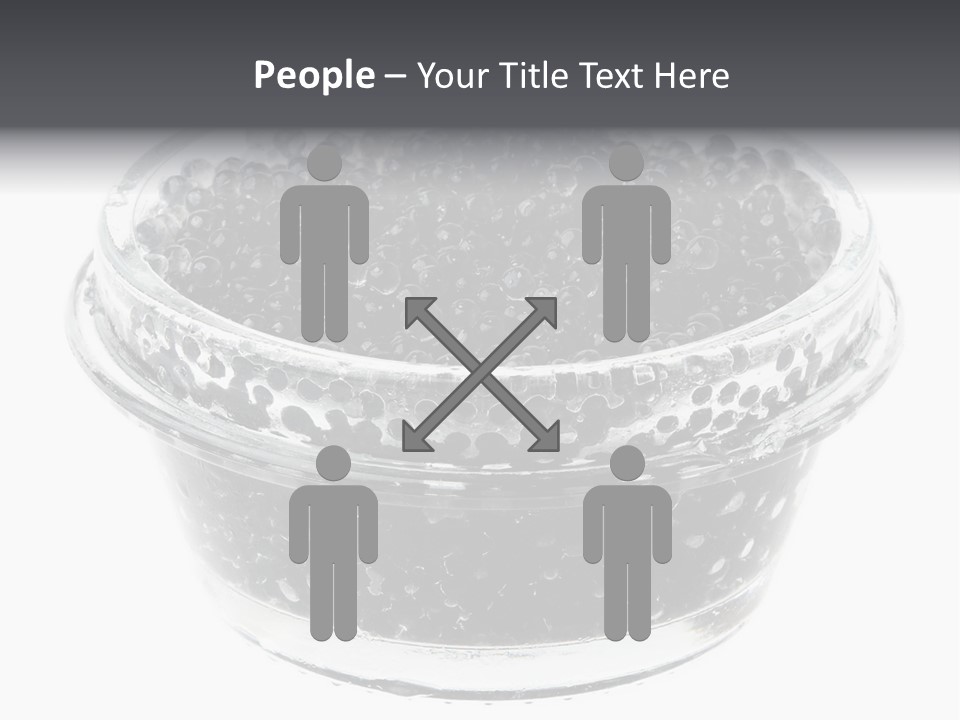 Black Caviar In A Glass Jar On A White Background PowerPoint Template