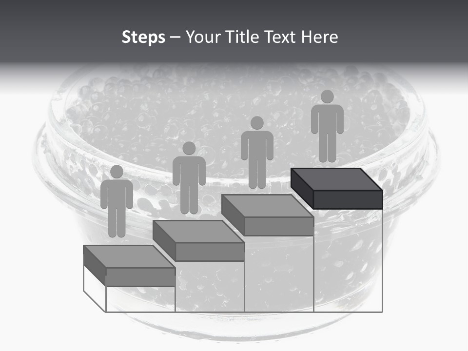 Black Caviar In A Glass Jar On A White Background PowerPoint Template