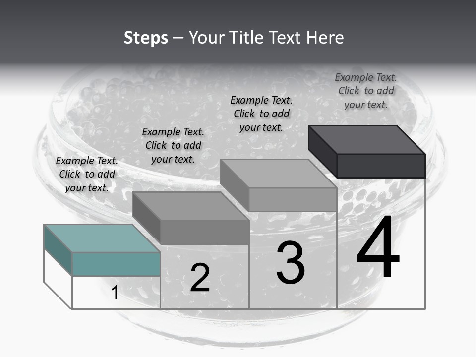 Black Caviar In A Glass Jar On A White Background PowerPoint Template