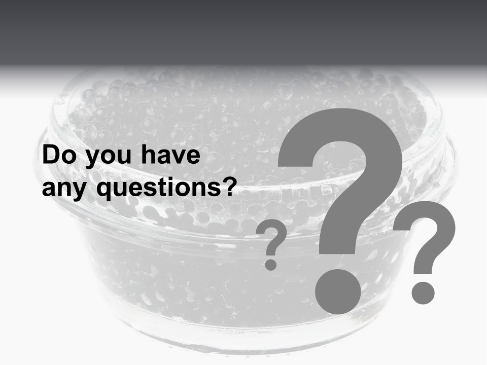 Black Caviar In A Glass Jar On A White Background PowerPoint Template