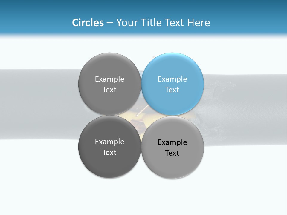 Macro Detail Of A Damaged Cable. PowerPoint Template
