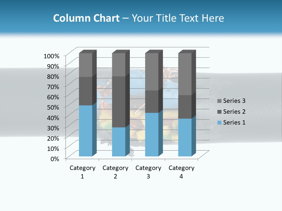 Macro Detail Of A Damaged Cable. PowerPoint Template