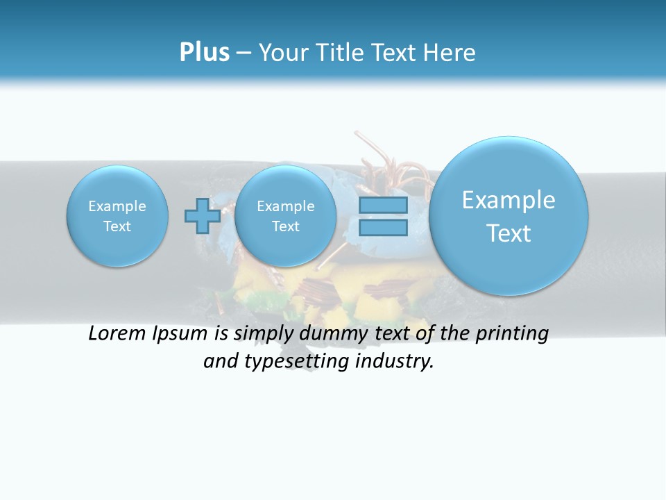 Macro Detail Of A Damaged Cable. PowerPoint Template