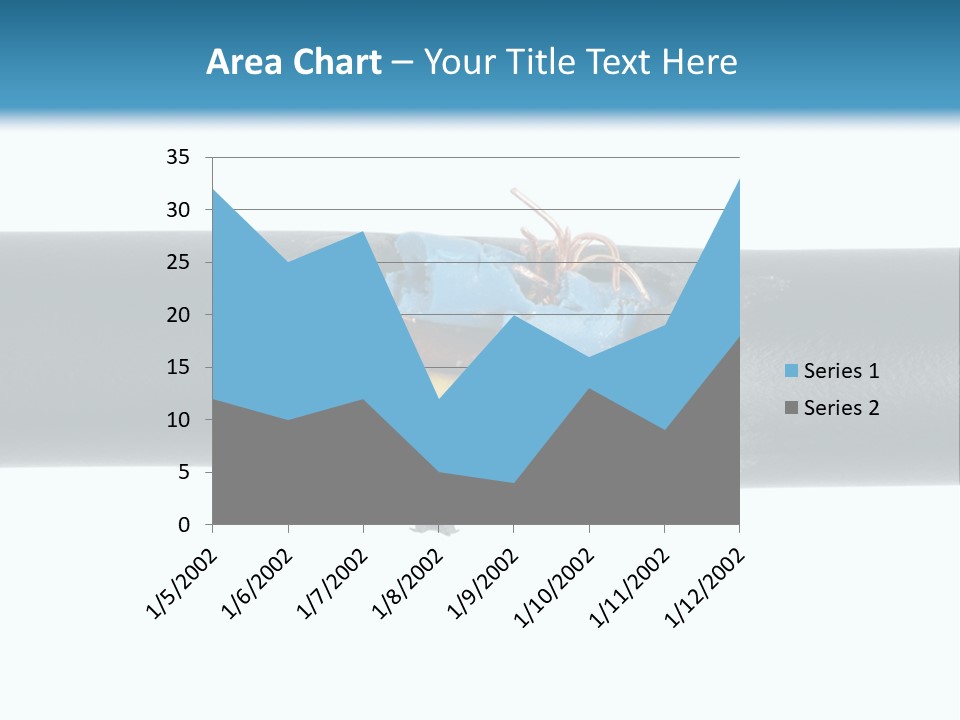 Macro Detail Of A Damaged Cable. PowerPoint Template