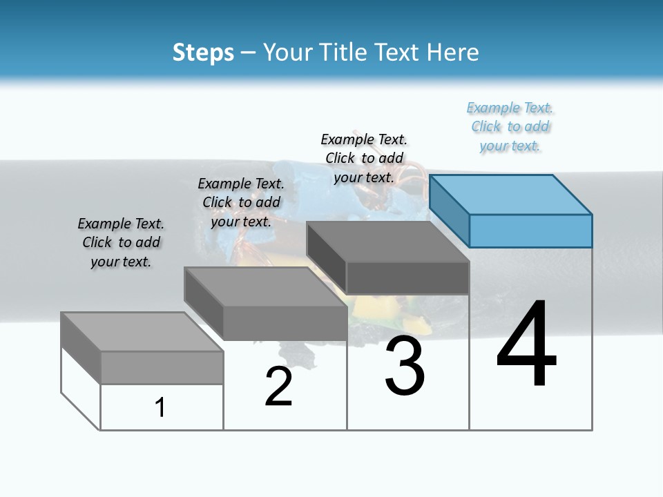 Macro Detail Of A Damaged Cable. PowerPoint Template