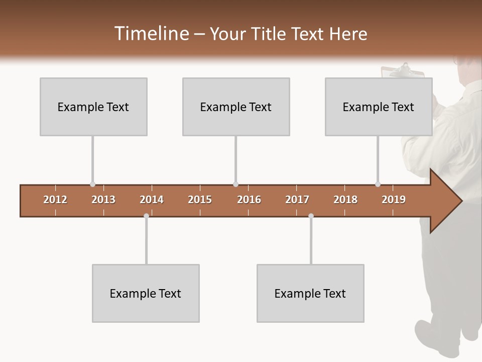 A Construction Safety Inspector Marking His Checklist - Full View - Isolated PowerPoint Template
